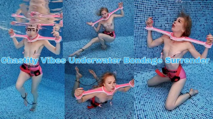 Kinky Splash - Chastity Vibes Underwater Bondage Surrender - MP4 HD