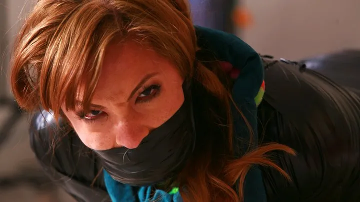 Dominic Wolfe's Gagged Beauties - Lucy Purr is a Tightly Mummified, Massively Gagged, Frustrated & ANGRY Nosy Reporter! RE ENCODE 2025 *NEW PREVIEW*