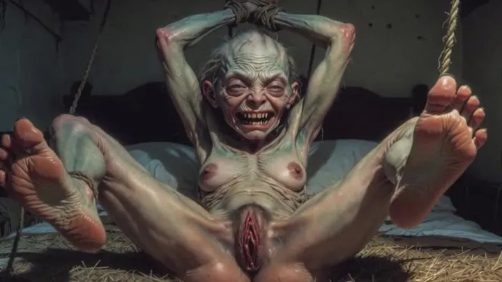 Your Best Fantasy - Sexy Alien Girl in Bondage - Legs Spread Wide & Extremely Horny