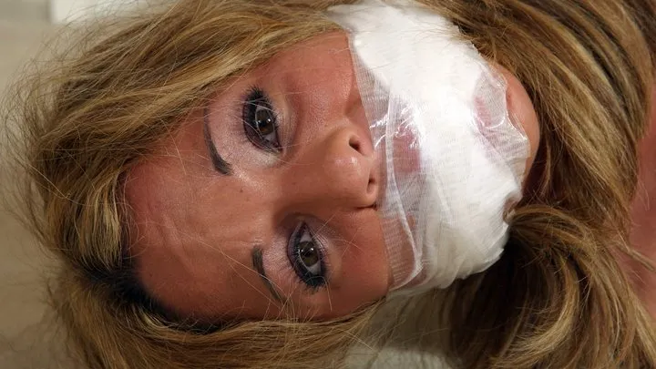 Dominic Wolfe's Gagged Beauties - Courtney Robinson In Her First Nude Escape Attempts! Tightly Bound, Squirming Around Her House! The Lost Files! *NEW PREVIEW*