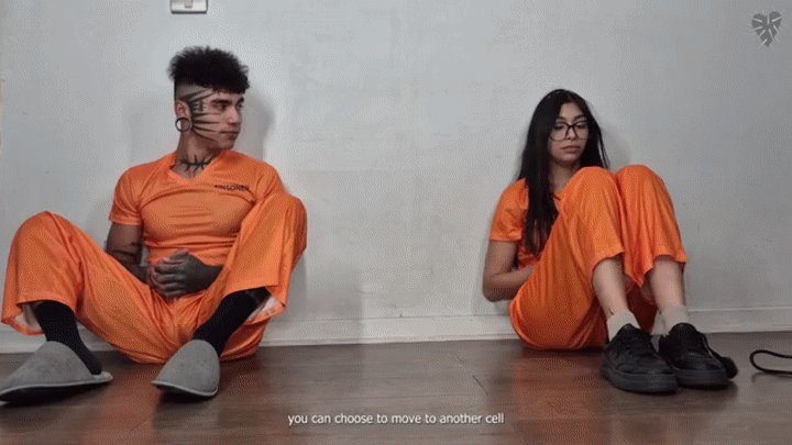 Fetish Machine Femme - Sexy prisoner girl got Foot gagged and Foot worship at Prison by the Prisoner Boss