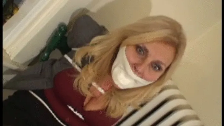 Good Girls In Bondage - iPhone Format Big Boobed Housewife Tied Gagged Sticky Mircrofoam Tape iPhone Format