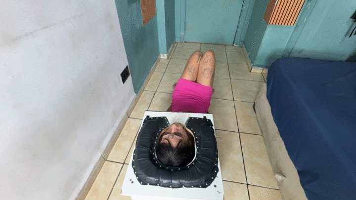Fart In Brazil - Rosalia Peach's monstrous ass farting in the box and on the malnourished slave - Full Clip