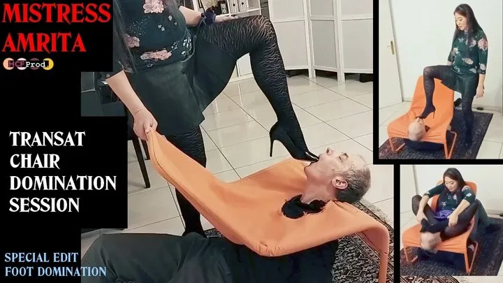 Femdom Fetish Style Hcf - ASIAN MISTRESS AMRITA makes FOOT DOMINATION in a transat chair (480p°