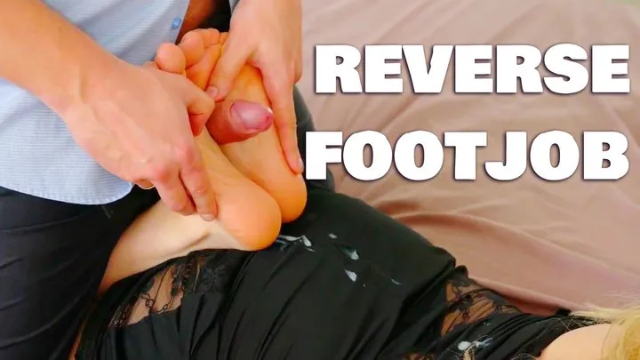 Fetish Liza Art - Black Dress Footjob Fantasy: Sexy Ankles Fuck, Reverse Foot Worship & Messy Cum on Ass & Dress
