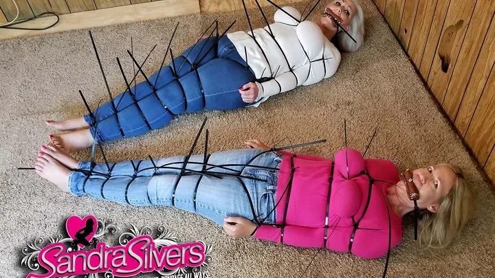Sandra Silvers - Please Tie Me Up - Strict Sweater Bondage for MILFs Amanda Foxx and Sandra Sandra – Part One - Ziptied from Big Tits to Big Toes! SD MP4 File Format
