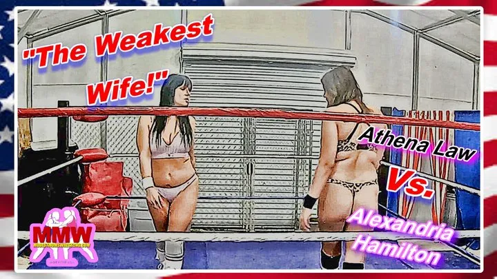 Modest Moms Wrestling - The Weakest Wife! WMV