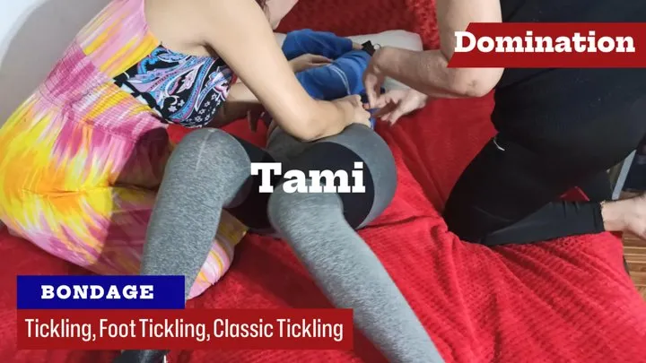 Goddess Foot Fetish - Two women have tied their friend to the bed to tickle her (4)