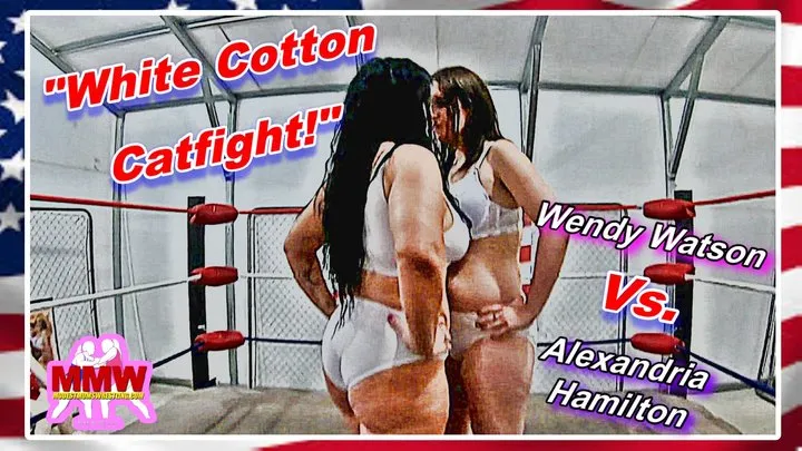 Modest Moms Wrestling - White Cotton 'Catfight!