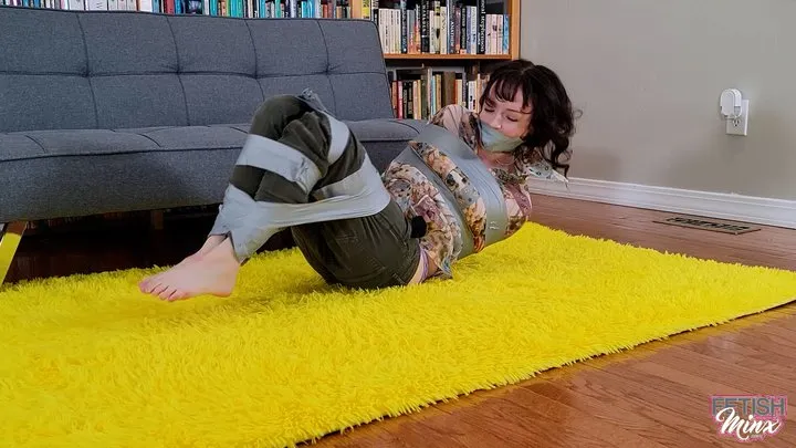 Minx Grrl's Fetish Corner - Ella Raine - Snooping Reporter Bound and Gagged In Tape (MP4 Format)