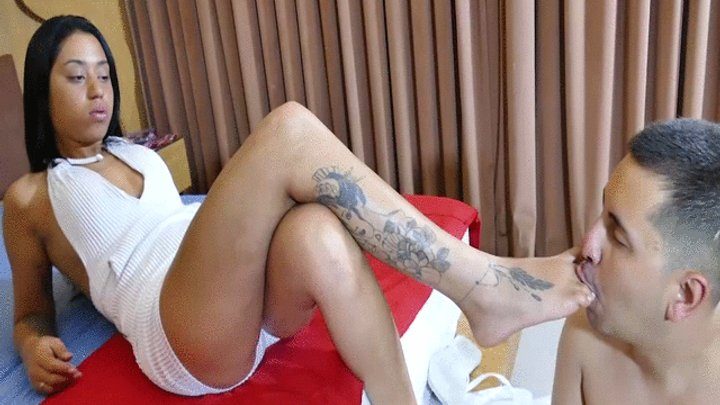 Feet Worship At The Best - I LOVE PUNISH YOU WITH MY FEET AND SHOW YOU THAT I AM IN CHARGE