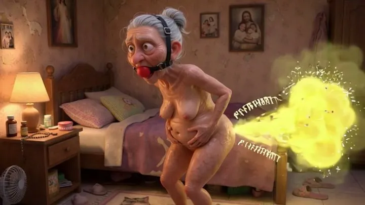 Your Best Fantasy - Granny Farting Heavily in Bedroom - Long & Stinky Farts