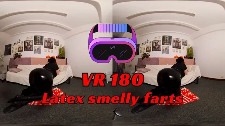 Pauline's Ass - VR 180 Latex smelly farts