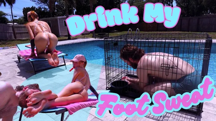 Jreed Fetish - Drink My Foot Sweat - Goddess Jasper Reed Bratty Bikini Foot Worship