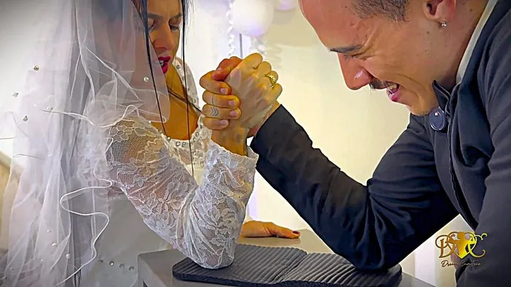 Dreams Cum True - AngelMuscles - Bride Armwrestling