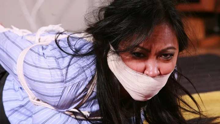 Dominic Wolfe's Gagged Beauties - Veronica is a Powerful Crime boss who ends up getting Sock gagged, Toe-tied, TIGHTLY Hogtied & Toe-Tally Humiliated! RE EDIT 2025 *NEW PREVIEW*