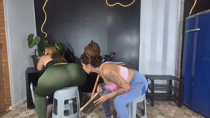 Farting Girls Brazil - Fetish Shop Owner Secretly Smelling Farts During the Interview – by Rosalia Peach and Anita Perverse – Part 1