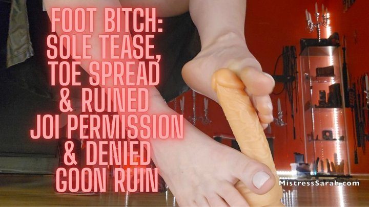 Sarahdom - Foot Domme: High Heel Dangle, Sole Worship & Edging Cum Command