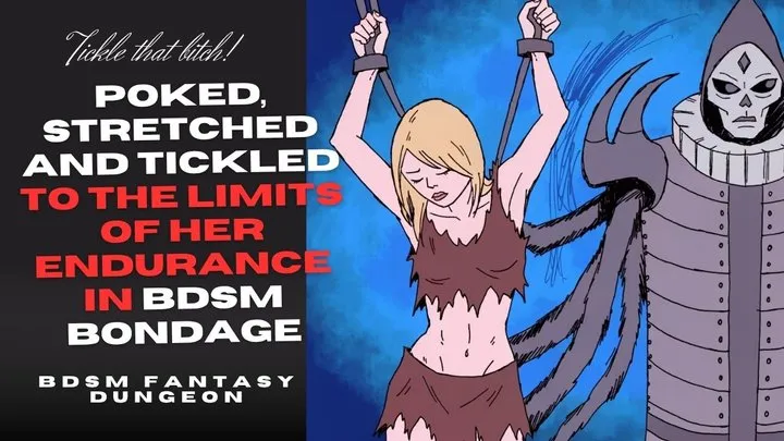 Aaa Armpits - naughty skinny blonde Slave girl is poked and tickled hard in her boobs and belly ad armpits to the limit of her endurance in BDSM bondage by robotic device mechanical mistress