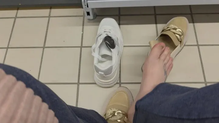 Nicoletta Embassi - Forbidden Shoe Trial: Brand New Sneakers vs. Nicoletta's 