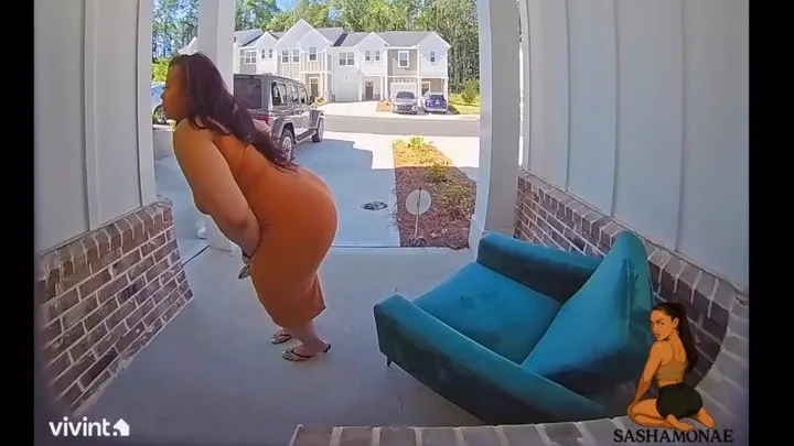 Sashamonaefarts - Caught Farting On Ring Camera