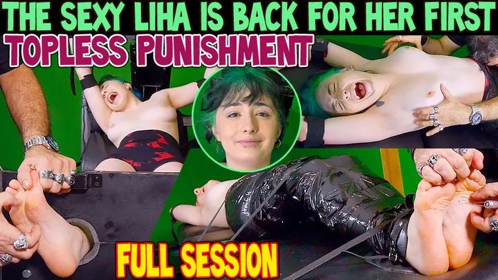 Tickle Frenchtickling  Store - THE SEXY LIHA IS BACK FOR HER FIRST TOPLESS PUNISHMENT : FULL SESSION - FULL HD MP4