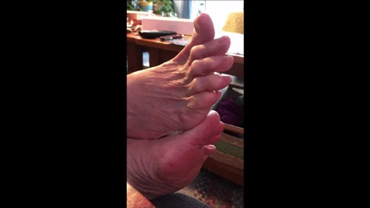 Mitzi's Sexy Legs - My 78 year old feet in April 2026