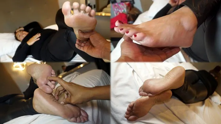 Divarope Latinas In Fetish Bondage - Chubby Mia, cute and sensitive barefeet at my hands