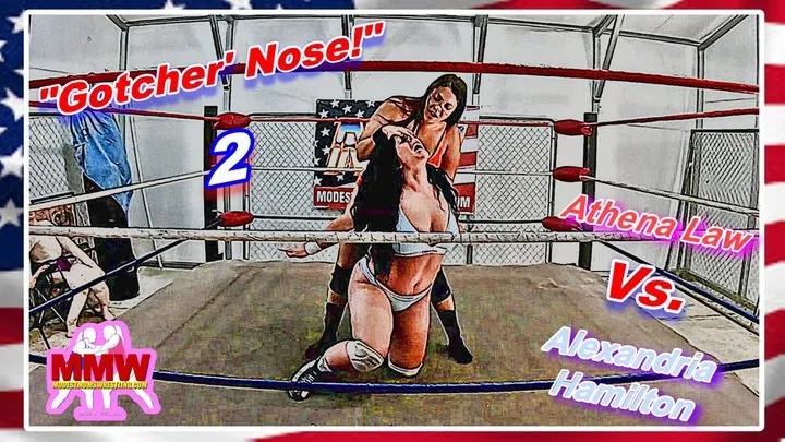 Modest Moms Wrestling - 'Gotcher Nose! 2
