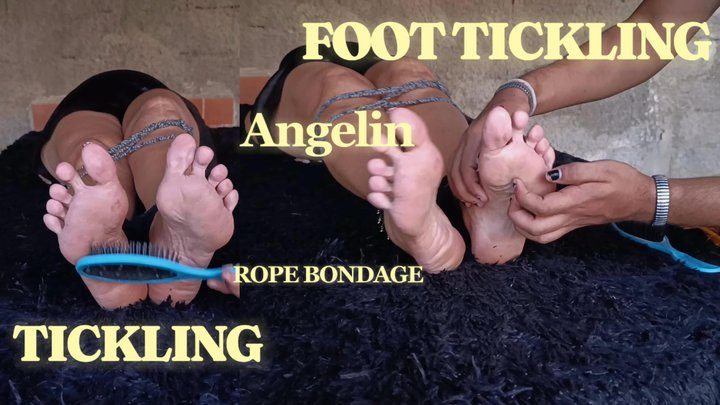 Goddess Foot Fetish - A mature woman's feet are tickled a lot (1)