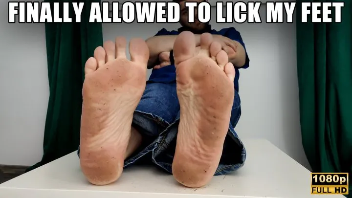 Kingdom Pictures - Finally Allowed To Lick My Feet - Full HD 1080p - KingMarti