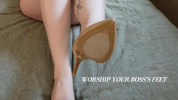 Blair Leblanc - WORSHIP YOUR BOSS’S FEET - FEMDOM POV FANTASY WITH BLAIR LEBLANC