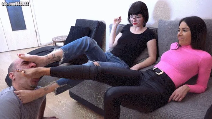 Euro Femdom Elite - NATASHA And KAREN - Fun With My College Girlfriend - INTENSE Foot Worship And Domination