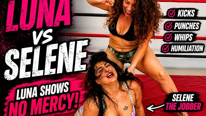 Candy Wrestler Production - Luna Humiliates Selene | Brutal Beatdown by the Jobber