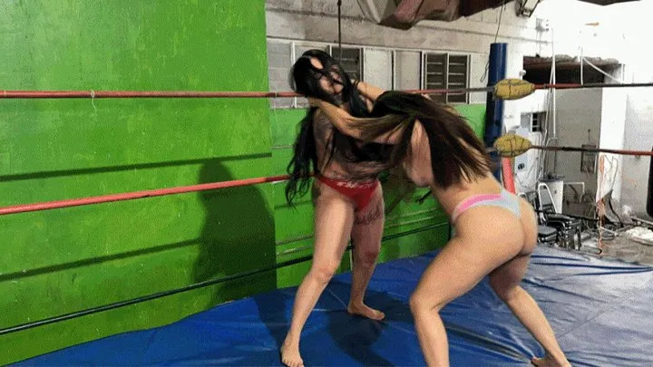 Candy Wrestler Production - AMBER VS YUHIRO TOPLESS CATFIGHT – CAMERA 2