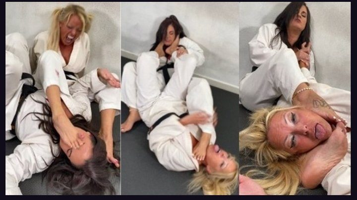 Tori Danyels Foot Domination Clips - Black Belt Rivals- Betting It All
