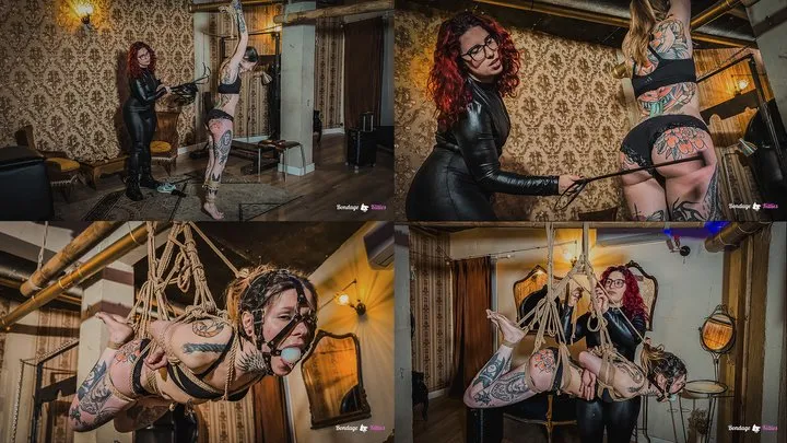 Bondage Kitties - Tourist Captured, Bound and Suspended - Spanish (sub:English) - MP4, FULLHD 1080