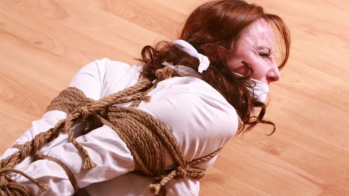 Dominic Wolfe's Gagged Beauties - Silly Escape Artist Fiona Makes A Dumb Bet Getting out of Being Heavily Bound up & Massively Gagged! RE ENCODE *NEW PREVIEW*