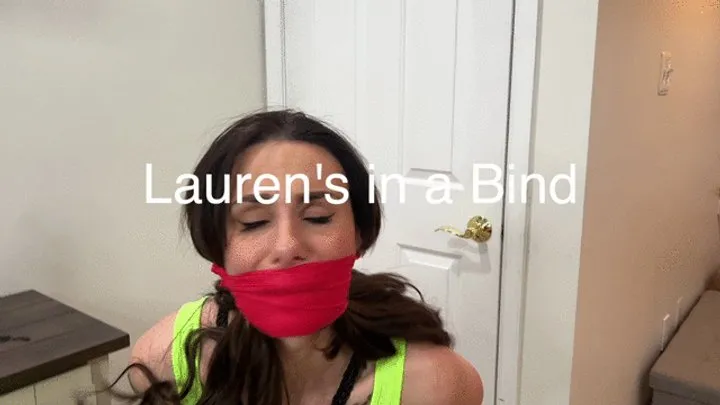 Sams Bondage Club - Lauren Sophia In: Lauren's in a Bind Rope Bondage Chair Tied Gagged