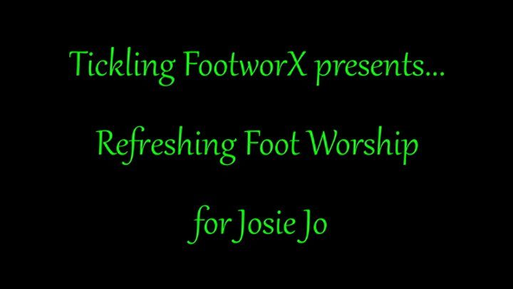 Tickling Footworx - Refreshing Foot Worship for Josie Jo