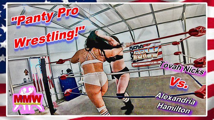 Modest Moms Wrestling - Panty 'Pro Wrestling! WMV