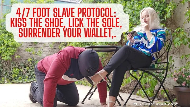 Sarahdom - Blonde Goddess's Daily Harem Ritual – Foot Bitch Worships Dusty Heels on Command