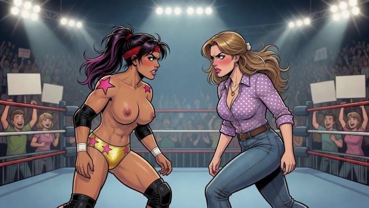 Nicolewrestles - Topless AI female pro wrestling: Jessica mall girl becomes a pro wrestler HD Nicolewrestles - Topless AI female pro wrestling: Jessica mall girl becomes a pro wrestler HD