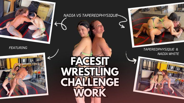 Taperedphysique - Nadia vs Taperedphysique: Facesit Wrestling Challenge