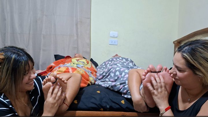 The Most Ticklish - Double Mummified Foot Tickling Madness! Anna & Betsy's Revenge!