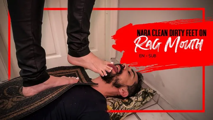 Mistress Nara Neveu - Nara turns her new sub into a human doormat to lick her dirty soles (1080 EN-sub) Foot Humiliation - Dirty Feet - Foot Domination - Filthy Soles - Foot Slave
