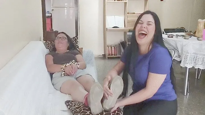 Ninosticklingstudio - THIANY TICKLES NEIDA ON THE SOFA