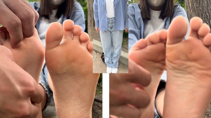 Kantaro Tickling Sales - Neat and Clean Fair-skinned Japanese Beauty Size 8 Hyper Sensitive Sole Tickling; 5 minutes 3 seconds