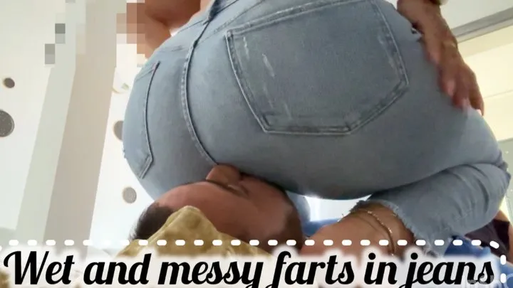Prettyprincess - Wet and messy face farts in jeans
