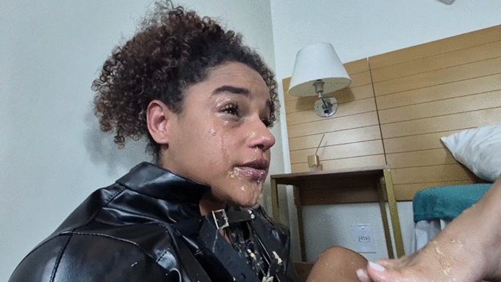 Fetish Factory Brazil Foot Fetish - HEAVY FOOT GAGGING WITH MUCH VOMIT - BY ANA AYUMI - CLIP 2